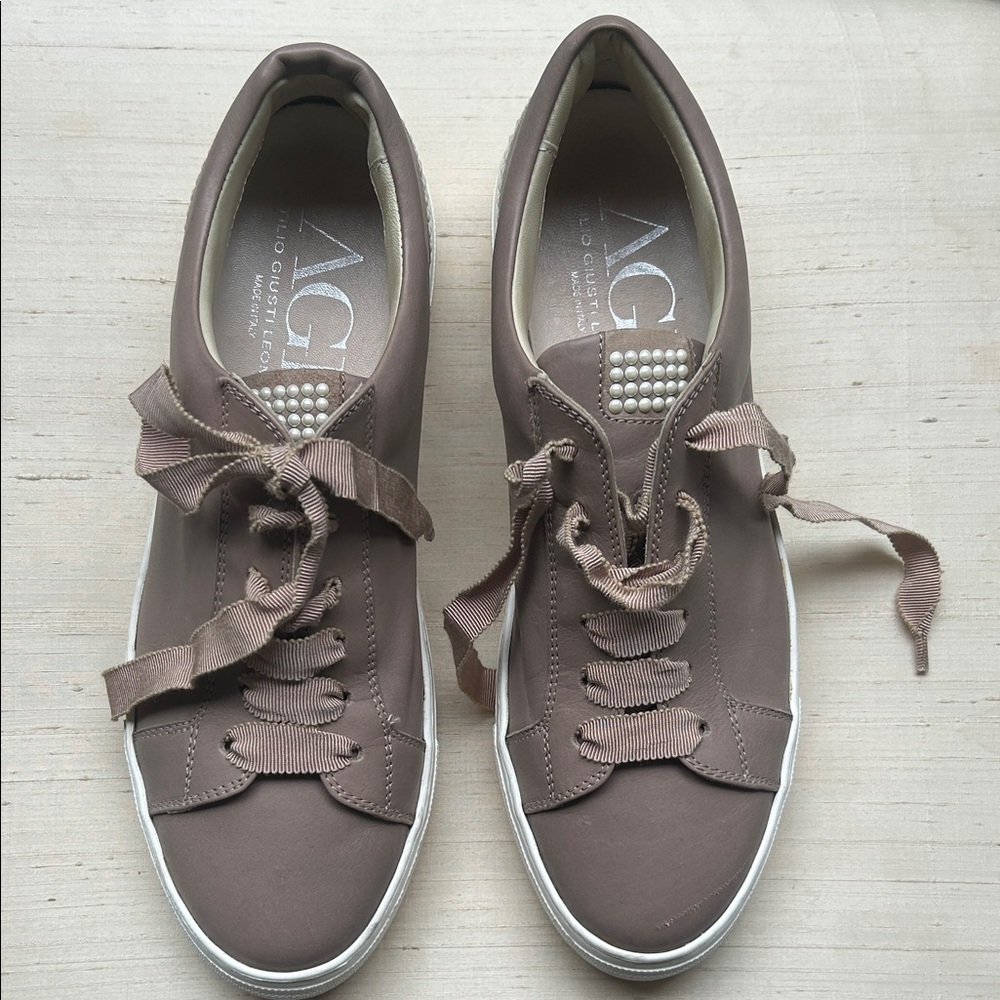 Ag Adriano Goldschmied Women's Taupe Sneakers